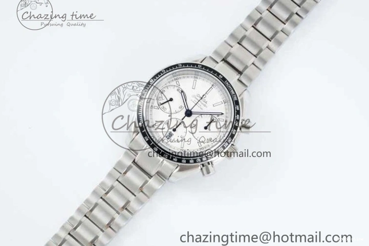 0512 Speedmaster Racing Master SS HKF Best Edition White Dial on SS Bracelet A Premium 7809